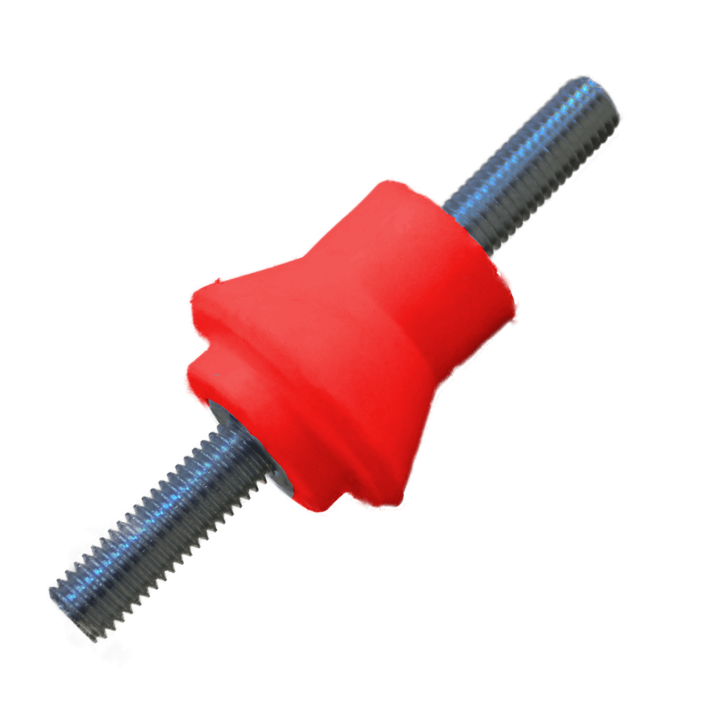 ALLBRO INSULATOR M10 MALE/MALE RED (GL10R)