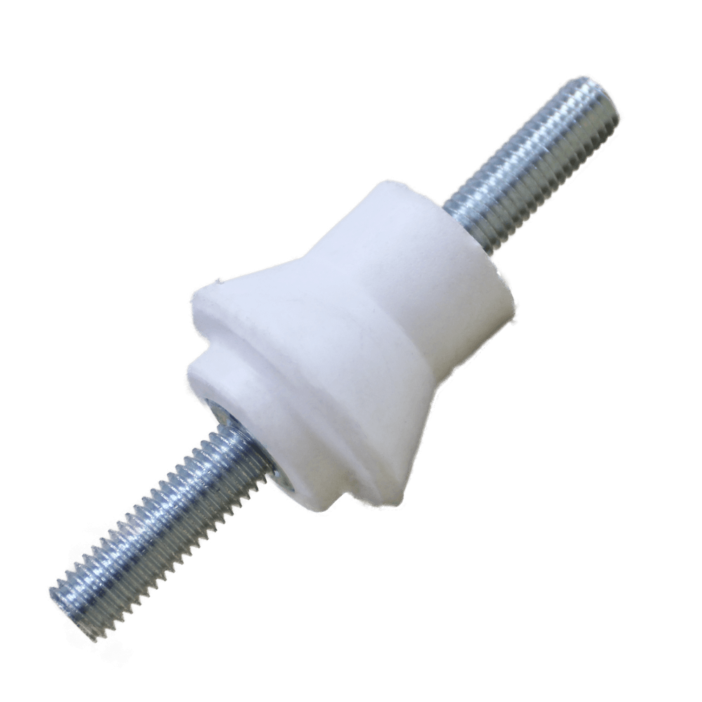 ALLBRO INSULATOR M10 MALE/MALE WHITE (GL10W)