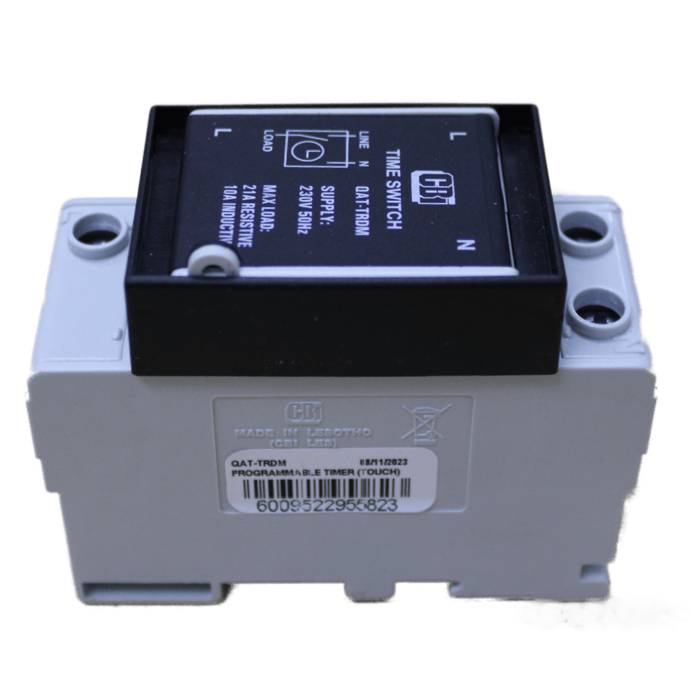 CBI TIMER SWITCH DIGITAL DUAL MOUNT (24h Reserve) 21A AC1/10A AC3