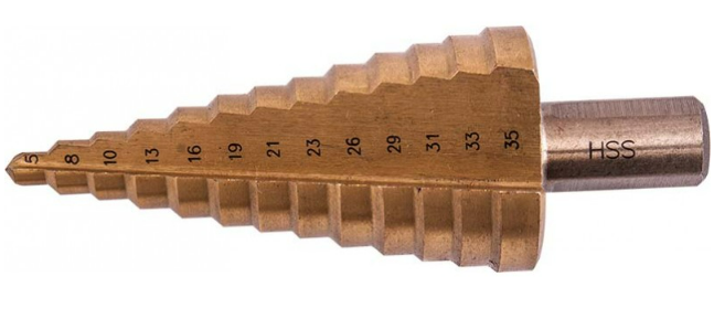 VERMONT STEP DRILL HSS 5MM - 35MMX2-3MM