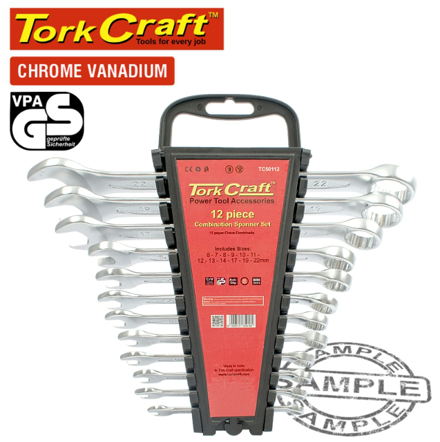 VER 12PCS COMBINATION SPANNER SET 6-7-8-9-10-11-12-13-14-17-19-22MM