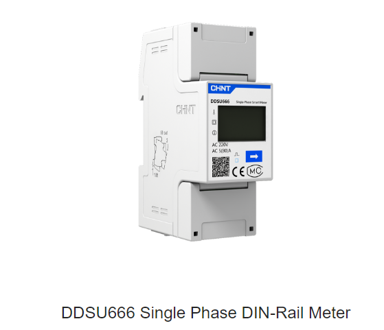 CHINT KWH SINGLE PHASE DIN RAIL METER 5(80)A 230V DDSU666 1P 5(80)A (195290)