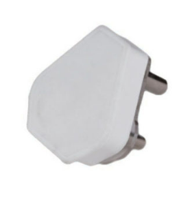 AUS 16A PLUG TOP HOLLOW PIN WHITE MII-T10