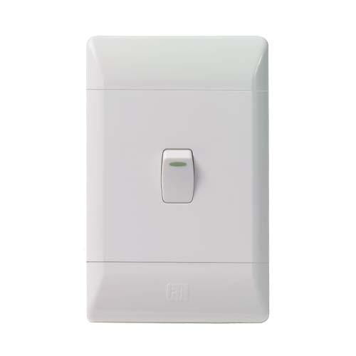 CBI 1 LEVER 2 WAY SWITCH COMPLETE 4X2 WHITE