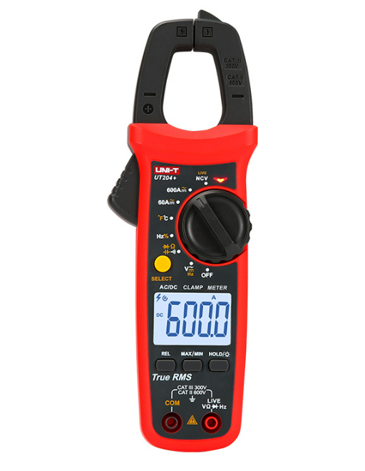 UNI-T 400A CLAMP METER 600V AC ONLY, RESISTANCE 40MΩ, UT201+