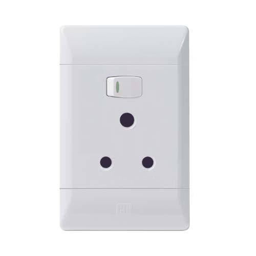 CBI SINGLE SSO 16A VERTICAL 4X2 WHITE