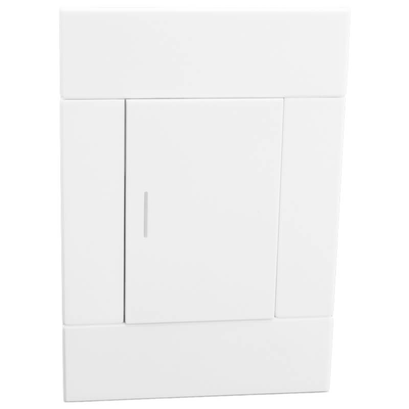 VETI 2 - 1 LEVER BELL PRESS SWITCH 4X2 WHITE (COMPLETE)