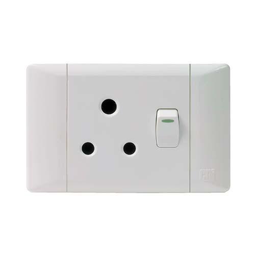 CBI SINGLE SSO 16A HORIZONTAL 2X4 WHITE