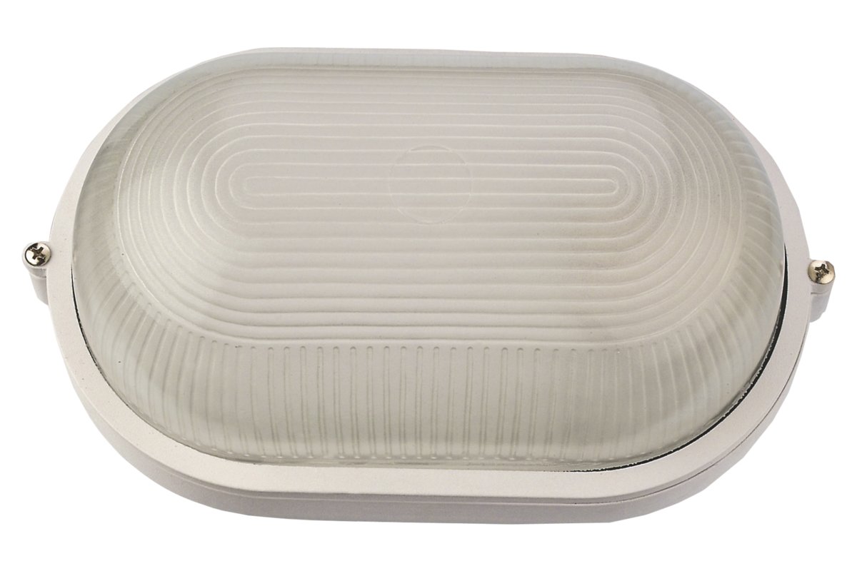 SUN/L BULKHEAD OVAL WHITE 1 X E27