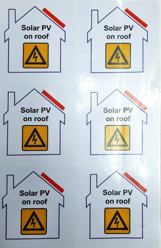 SOLAR ON ROOF_PV LABEL PACK BOHAZ-ROOF