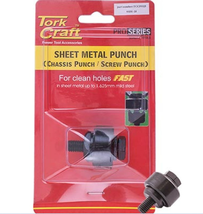 T/CRAFT CHASSIS-SCREW PUNCH SHEET METAL PUNCH 25MM