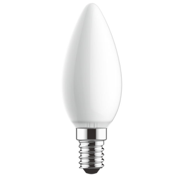 BS 5W E14 LED CANDLE C35 BULB OPAL/L DIMMABLE C/W 4000K BULBLED230