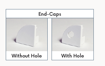 ACCESSORY BAG FOR CORNER POCKET PROFILE (2 X METAL B CLIPS / 1 X END CAP / 1 X END CAP WITH HOLE)