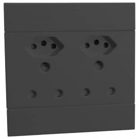 VETI 2 - DOUBLE UNSSO 2 X 16A RSA + 2X V-SLIM 4X4 CHARCOAL COMPLETE