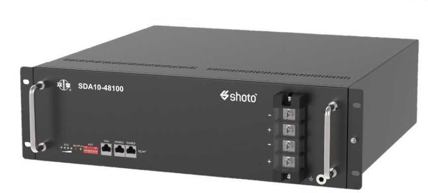 SHOTO BATTERY 51.2V 100AH LIHHIUM 5.12KWH 420x442x133 DxWxH RACK MOUNT 3U 45KG