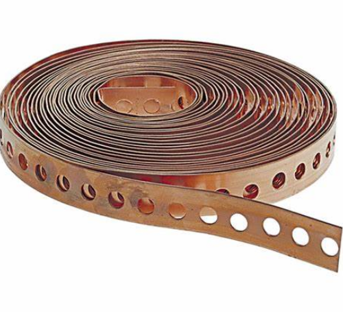 BONDING STRIP COPPER 12x4 10M(ROLL) (BAMBA  STRAP)