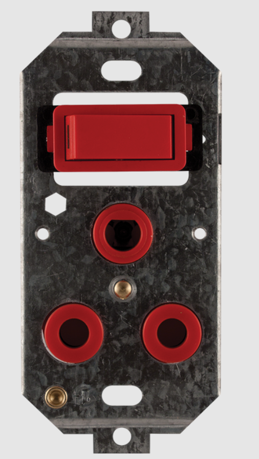 CAB CT CLASSIC SSO 1X16A DEDICATED VERTICAL YOKE 4X2 RED
