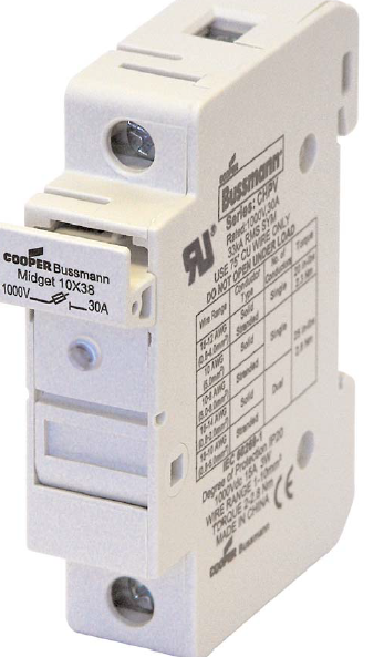 SLPV-30DN FUSE HOLDER 32A 1P 10X38 1000VDC (SLFC)