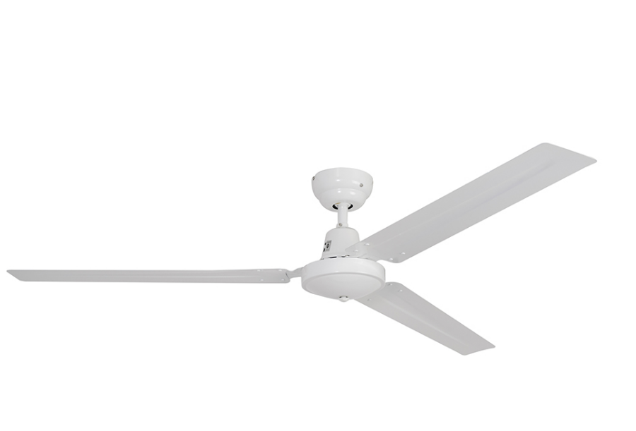 CEILING INDUSTRIAL FAN 56INCH 5SPEED 3 BLADE WHT + CONTROL