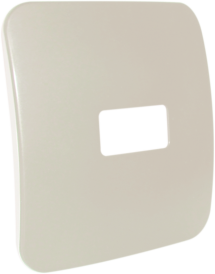 VETI 1 - 1 MOD 1XSINGLE MOD HORIZONTAL COVER PLATE ONLY 4X4 WHITE