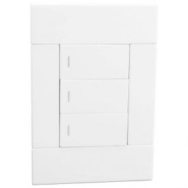 VETI 2 - 3 LEVER 1 WAY SWITCH 4X2 WHITE