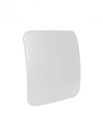VETI 1 - BLANK COVER PLATE C/W FIXING FRAME 4X4 WHITE