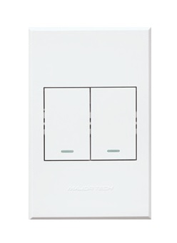 VETI 3 - 2 LEVER 2 WAY SWITCH 4X2 WHITE (COMPLETE)