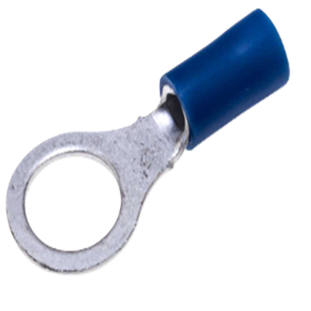 BLUE RING TERMINAL 8MM STUD (BR8) (RT2-8S)