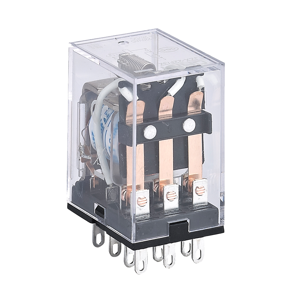 CHINT MINIATURE POWER RELAY 14 FLAT PIN 24VDC+LED INDICATOR (285385)