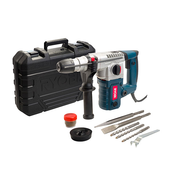 RYOBI CORDED 26MM ROTARY HAMMER DRILL MACHINE 900W SDS+ PLUS 4J (4 400 BPM)