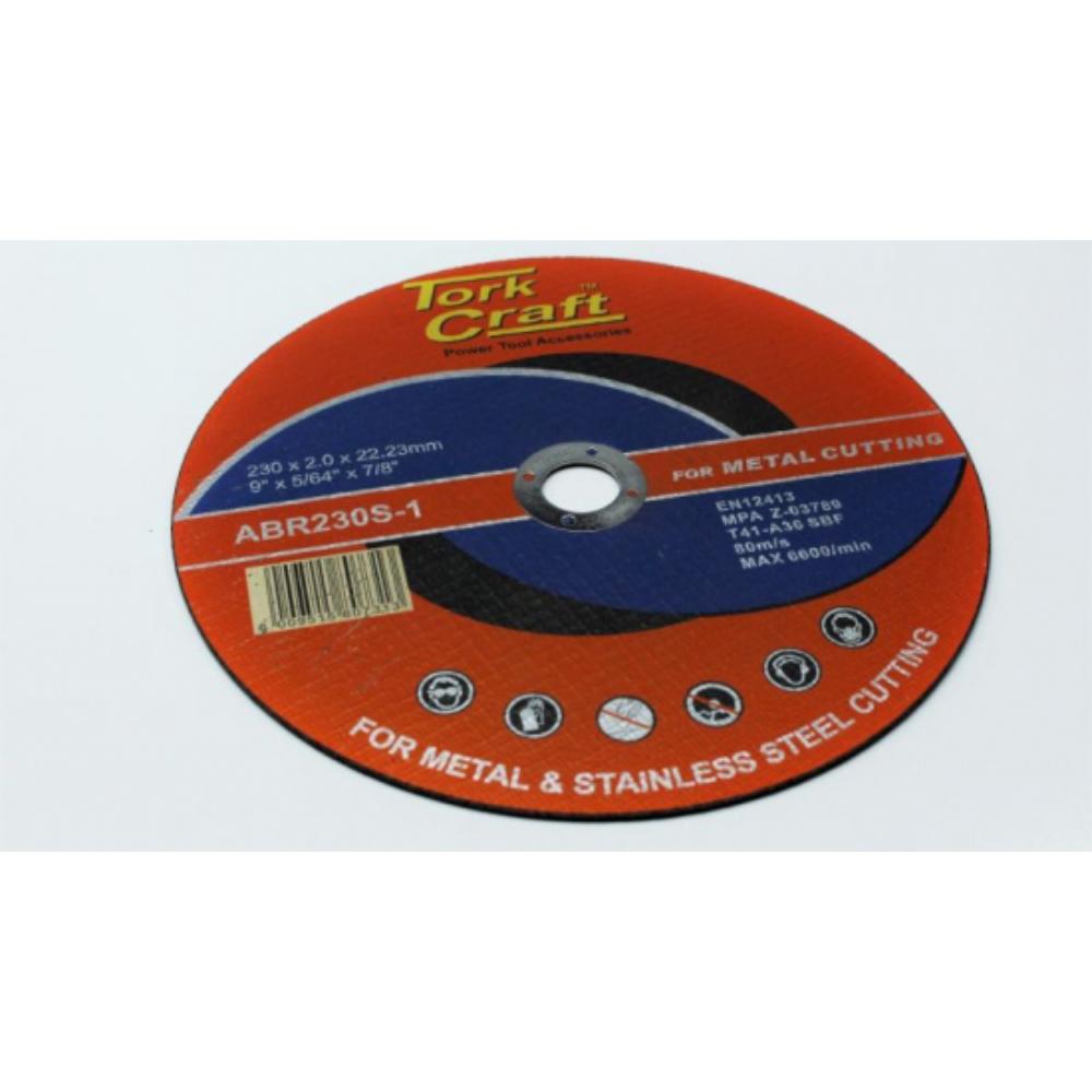 T/CRAFT - 230mmx1.8mm CUTTING DISC (PER DISC) (METAL / STEEL S/S)