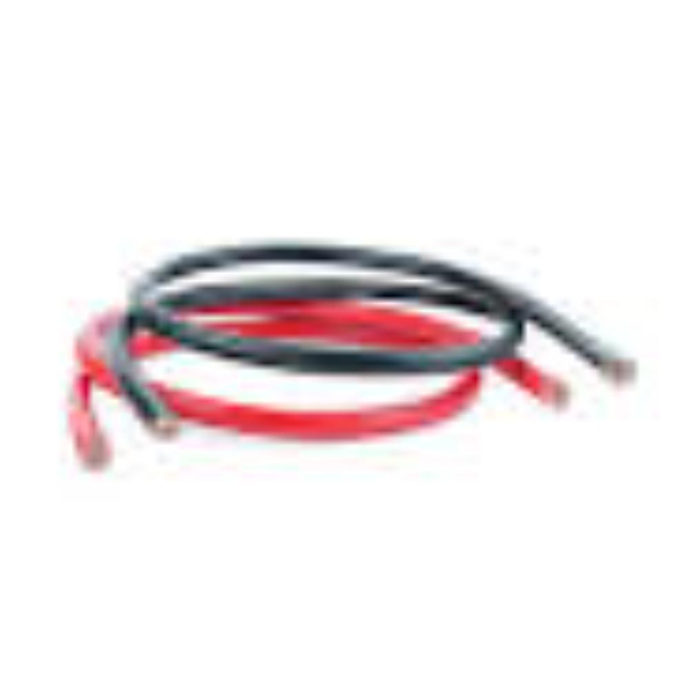 BATTERY TO INVERTER POWER CABLE PACK 25MM RED+BLK 2MT 125A