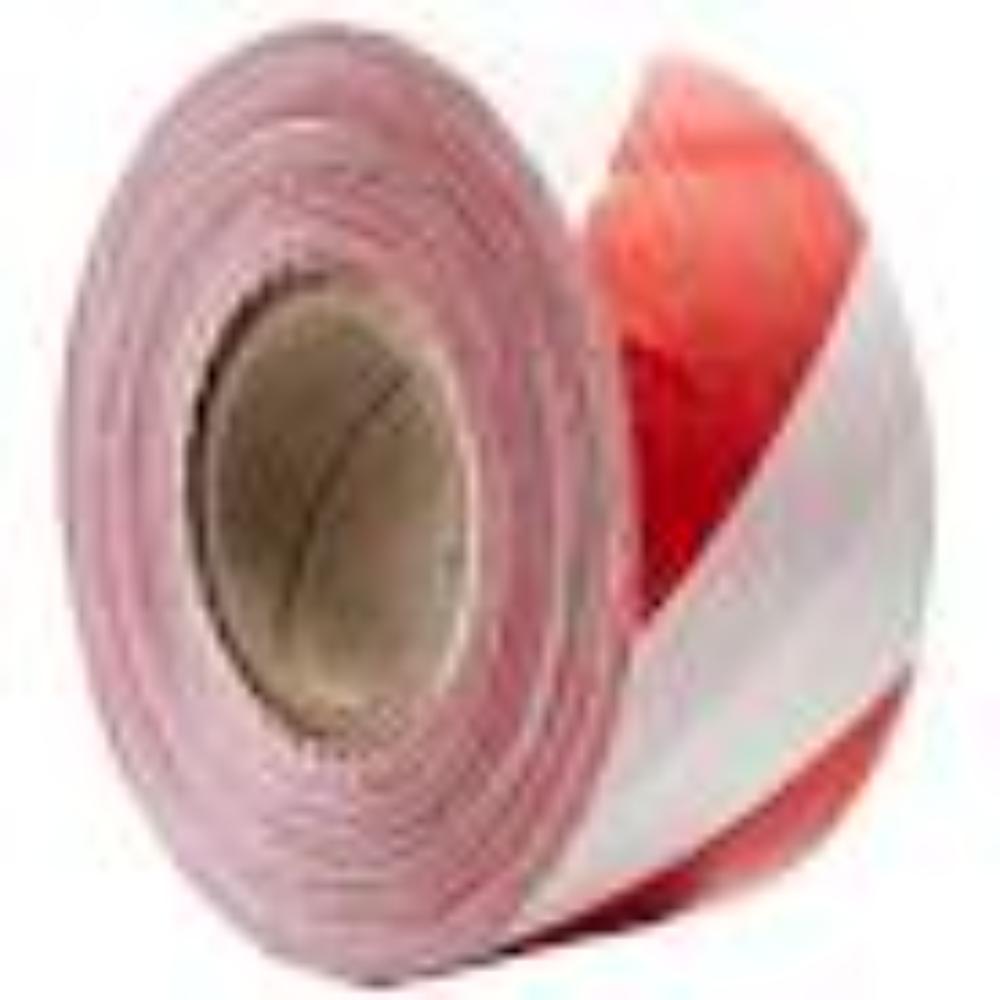BARRIER TAPE 75MM x 500M x 50M RED/WHITE CHEVRON (13-1005152)