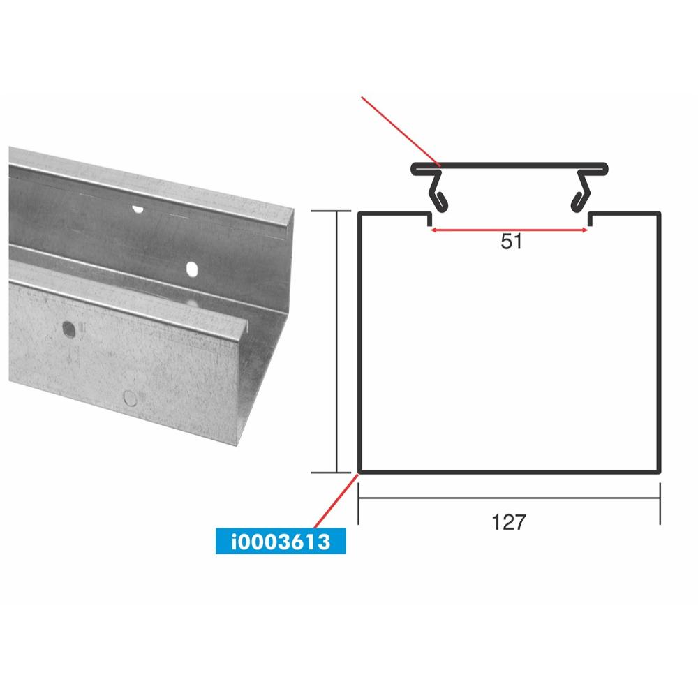 UNISTRUT P9800 127x76MM PG 3MT LENGTH