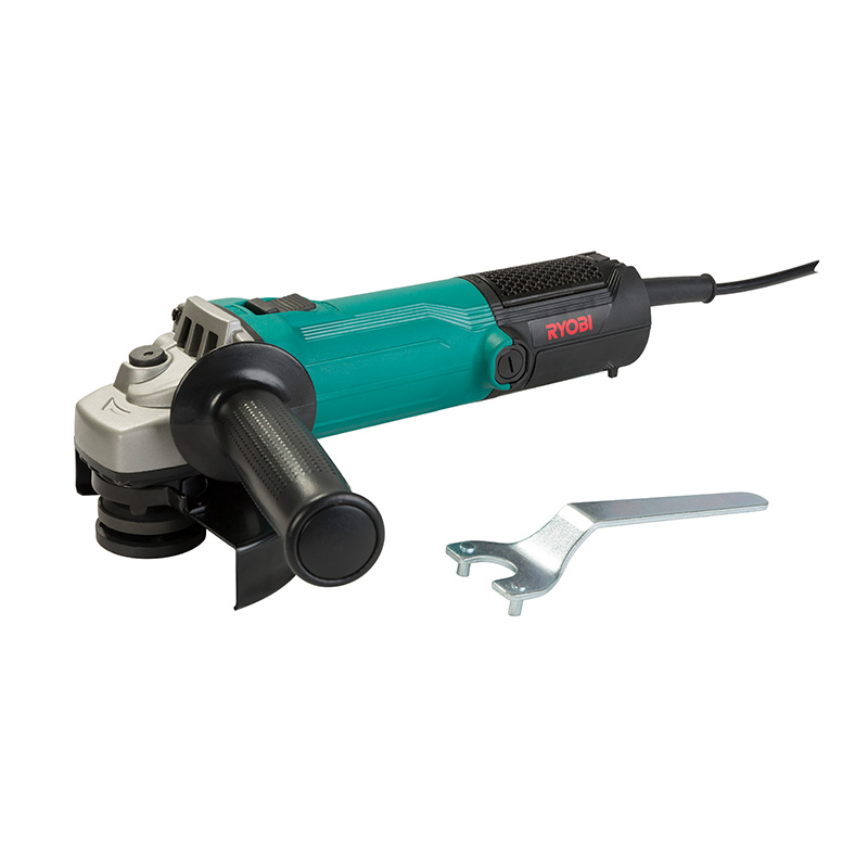 RYOBI CORDED ANGLE GRINDER 115MM 770W W/DUST FILTER